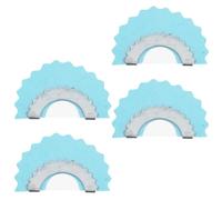 Abaodam 4 Piezas silbato de acuáticas silbato de tren silbato de pájaro herramienta de entretenimiento silbido de lengua silbatos para adultos divertido llamador de pájaros Metal Blue