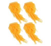 Abaodam 4 Piezas Trapeador Flotante para Desove de Peces 4 Piezas, Decoración Acuática de Césped Artificial Naranja, Cepillo de Cría para Peceras, Recolector de Huevos para Acuarios,