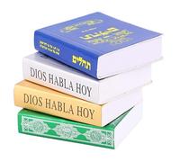 Abaodam 4 Uds Mini Libro De La Biblia Modelos De Adorno Decoración De Juguete Accesorio De Dormitorio De Iglesia Libro De La Biblia En Miniatura Santa Biblia En Miniatura Pequeña Biblia