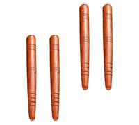Abaodam 4 Varillas de Madera de Palo de Acupresión para Masaje Manual Varillas de Puntos de Acupuntura de Madera de Flor de Palo Rosa Herramienta de Masaje para Bienestar y Relajación