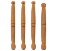 Abaodam 4 Varillas de Masaje de Madera Fragante para Acupresión, Ligeras y Fáciles de Sostener, Ideales para Brazos y Cuerpo Completo durante Viajes o Viendo Televisión Varios estilos