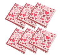 Abaodam 40 Hojas Servilletas de Papel Corazón Rosa Unidades Paquete Fiesta Cena Aniversario San Valentín Elegantes y Suaves para Eventos y Uso Diario