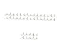 Abaodam 40 Piezas Accesorios Para Trompeta Resorte De Trompeta Reemplazos De Llave De Trompeta Watergate Partes De Camarilla De Drenaje De Trompeta Trompetas Tuba Instrumento Metal Silver