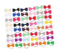 Abaodam 40 Piezas Dog Hair Bows Bowknot Elastic Bands For Small Breeds Puppy Grooming Accessories For Yorkie Maltese Poodle