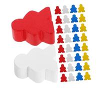 Abaodam 40 Piezas Wooden Game Pieces Unique Chess Figurines For Board Games Engaging Design For Classroom Ludo