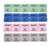 Abaodam 400 Boletos de Rifa para Fiestas y Carnavales, Papel de Varios Colores, Listos para Usar y Fácil Almacenamiento