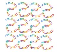 Abaodam 400 Piezas Juguete Educativo C-Clips Plástico para Enlaces de Cadena Geométricos Ganchos para Juguetes de y Rata Manualidades DIY para Desarrollo Cognitivo y Creatividad