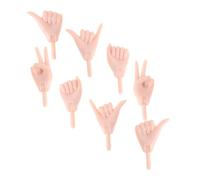 Abaodam 4pares Manos Miniatura para Muñecas Accesorios Creativos De DIY Diversas Formas para Artesanía De Muñecas Materiales Duraderos y Detallados