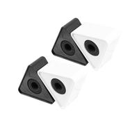 Abaodam 4piezas Accesorios De Logotipo Para Micrófono De Abs Por Paquete Para Emisoras y Entrevistas