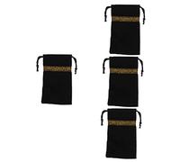 Abaodam 4piezas Bolsa De Tarot De Organizador De Cartas De Tarot Cordón Funda De Almacenamiento Para Accesorios Mesa Ligera y Práctica