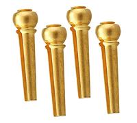 Abaodam 4piezas Clavijas Para Cuerdas De Guitarra De Latón Clavijas Metálicas Para Puente De Guitarra De Latón Para Puente De Accesorios Parauitarra Para Reemplazo De Escenario De