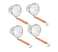 Abaodam 4Piezas Colador de Fideos Inoxidable Filtro de Fina para Pasta Escurridor y Saludable para Cocina y Almacenamiento Práctico