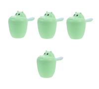Abaodam 4piezas Copa De Baño Para Bebés Forma De Hipopótamo Vaso Rinse Para Baño Infantil Cucharón De Agua Para Duchas y Lavado De Cabello Fácil De Usar y Divertido