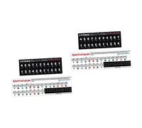 Abaodam 4piezas Etiquetas Autoadhesivas Para Melódica Stickers De Teclado Para Pegatinas De Para Práctica Compatible Teclas