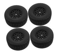 Abaodam 4piezas Neumáticos para Coche RC Llantas De Repuesto para Modelos De Automóviles De Control Remoto Accesorios para Competencias De Coche De Juguete