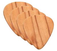 Abaodam 4piezas Púas De Madera De Aceituno Para Guitarra Eléctrica Folk y Ukelele Repuesto De Púa De Guitarra Accesorios Prácticos