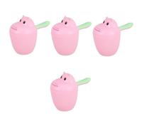 Abaodam 4piezas Taza De Baño Para Forma De Hipopótamo Fácil Enjuague De Champú Para Baño Infantil Diseño Divertido y Práctico