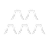 Abaodam 5 Almohadillas Nasales Antideslizantes para Montura de Gafas, Silicona Transparente Tornillo para Reparación, Almohadilla Nasal para Gafas de Sol Modelo Corto 569,