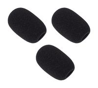 Abaodam 5 Fundas de Esponja para Micrófono Negras Kit de Accesorios Protectores Que Protegen y Mejoran Voz para Micrófonos de Cuello de Cisne en Sala de Conferencias