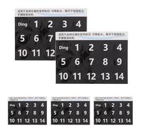 Abaodam 5 Hojas Pegatina de Escala para Instrumento de Mano de Pegatinas Removibles Números Claros Eterias para Entrenamiento Musical y Práctica de Principiantes