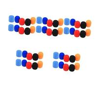 Abaodam 5 Juegos de Fundas de Esponja para Micrófono Ktv de Parabrisas de Espuma Desechables para Escenarios Conferencias Entrevistas Aleatorios 10 Unidades X 5