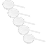 Abaodam 5 Juegos de Tazones de Vidrio Pequeños para Mezclar Mascarillas Faciales, Recipientes Transparentes para Aceites Esenciales, Herramienta para Spa y Cuidado Facial