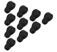 Abaodam 5 Pares Tapones Oídos de Silicona para Estetoscopio Negro Instalación Rápida y Compatibilidad Versátil para Profesionales Salud