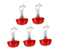 Abaodam 5 Piezas Bebederos para Pollitos Automáticos Bebedero Ajustable para Tubo Cuadrado para Granja y Jardín