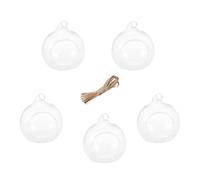Abaodam 5 Piezas Bolas de Cristal Colgantes para Ceremonia de Boda con Cuerda de 9 Metros y Vidrio de Borosilicato para Decoración Romántica en Eventos y Oficinas