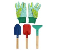 Abaodam 5 Piezas Jardinería para Pala Rastrillo y Guantes Herramientas Infantiles para Aire y Actividades de Jardín Regalo Cumpleaños y Educación Huerto Color Aleatorio Color Aleatorio