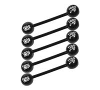 Abaodam 5 piezas Mancuernas Gigantes Hinchables Negras Pesas Inflables Gruesas para Decoración de Fiesta Gym Disfraz Lucha y Carnaval Familiar