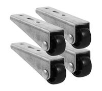 Abaodam 5 Piezas Ruedas Silenciosas Guía De Anclaje por Tamaño De Ancla De Pequeño Yate Ancla De Yate Carro De Ancla Ruedas De Puerta Rodillo De Proa De Pesca Black Acero