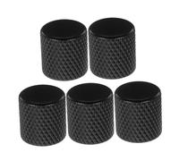 Abaodam 5 piezas Unidades Pomos Metálicos para Guitarra Diseño Plano para Control Preciso de Volumen y Instalación Sencilla Resistentes y Duraderos para Profesional