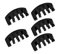 Abaodam 5 Sordinas de Goma para Violín en Estilo Garra, Silenciadores Aplicables para Práctica y Entrenamiento Reducción de Ruido, Pack de 5 Piezas Negras