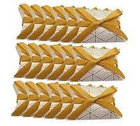 Abaodam 50 Cajas de Obsequio Doradas para Bodas con Papel Fina Elaboración, Estilo Chic y Aspecto Atractivo para Celebraciones Obsequios
