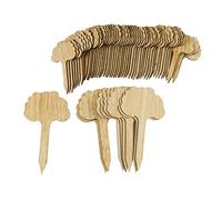 Abaodam 50 Piezas Etiquetas de Jardín Reutilizables de Madera para Plantas y Suculentas Decorativas y Prácticas para y Parques