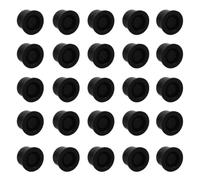 Abaodam 50 Piezas Tapas de Botones Impermeables de Goma para Interruptores de Linterna Led, Cubierta Protectora Negra Resistente al Polvo para Uso en Exteriores y Ambientes Húmedos