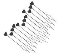 Abaodam 50 Pinzas de Plástico Abs Forma de Corazón para Trenzar el Cabello, Herramienta para Peinar Elegante y Sencilla Que Mantiene el Cabello Ordenado en Banquetes y Recitales de Danza