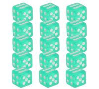 Abaodam 500 Dados Mini Verdes Transparentes de Plástico Cuadrados Dados Ultra Pequeños para Juegos de Mesa Matemáticas y Manualidades Paquete de 500 Piezas para Aula y Eventos