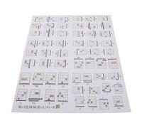 Abaodam 57 Tarjetas de Acordes de Guitarra para Principiantes Estuche Portátil Guía de Aprendizaje Musical y Accesorio de Partituras para Práctica y Clases de Guitarra