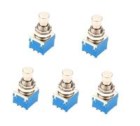 Abaodam 5piezas Guitarra Interruptor Metálico Pines Pedal Para Eléctricas Compatible Diversos Dispositivos Operación y Durabilidad
