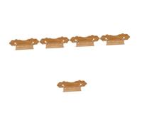 Abaodam 5piezas Puente De Bambú Para Pipa Accesorio De Repuesto Hecho Mano Parte De Tablero De Cuerda Herramienta Profesional Para Músicos