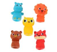 Abaodam 5piezas Títeres De Dedos De Animales para Niño Niña Juguetes Interactivos De Cuentacuentos Muñecos De Dedos Realistas para rol y Aprendizaje Social