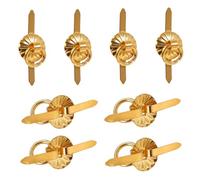 Abaodam 6, Accesorios para Muebles Miniatura, Manijas Redondas de Bricolaje para Puertas y Cajones, 8 Piezas en Color Marrón