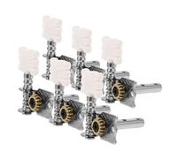 Abaodam 6 clavijas de afinación de guitarra acústica con elegante cabeza de flor, cabezales de máquina de precisión para guitarra clásica, diseño abierto para cambios, doble poste