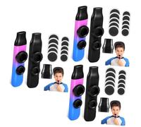 Abaodam 6 Juegos De Instrumentos Musicales Kazoo Con Flautas Dobles Y Agujeros Para Fiestas De Niños Y Niñas.