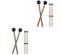 Abaodam 6 Pares baqueta etérea baquetas pequeñas baquetas de marcha instrumentos musicales herramienta de tambor de percusión baqueta reutilizable universal masa tiburón martillo caucho