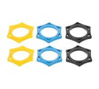 Abaodam 6 Piezas Anillo Deslizante De Micrófono Protección Contra Rodadura Del Micrófono Anillos De Protección Antivuelco Del Micrófono Clip De Micrófono De Tambor Caucho