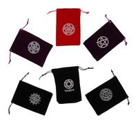Abaodam 6 piezas Bolsa de Cordón para Cartas Tarot Pequeña y Multipropósito Terciopelo para Almacenamiento de Objetos Pequeños y Joyería Diseño Delicado y Práctico para Viajes y Uso