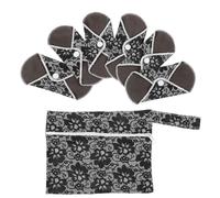 Abaodam 6 piezas Compresas Sanitarias Reutilizables de Absorbentes y Transpirables para Maternidad y Uso Diario Lavables y Ecológicas con Bolsa Incluida